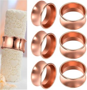 Rond de serviette en rotin Fleur Décor de table de Noël indien exclusif avec bois papier métal fabriqué à la main Style parfait - Product Image 6