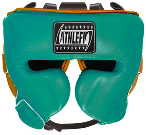 Casco de boxeo personalizable de alta calidad Athlefit, protector de cabeza duradero de PU, entrenamiento de combate, patrón de cara ganadora de la industria barata - Product Image 2