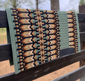 Manta de sillín de lana hecha a mano con diseño de Nueva Zelanda para Western Show Horse Top Wool Saddle Pad con tamaño de forro polar - Product Image 4