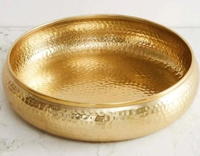 Bol en aluminium couleur or, fait main, taille et forme personnalisées, luxe, durable, bol à chocolat et dattes pour les mariages et les fêtes, meilleur choix