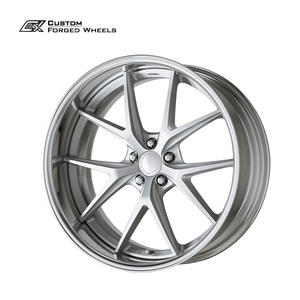 Juego de 2 Ruedas Forjadas con Borde Escalonado Inverso de 20, 21 y 22 Pulgadas, 5x112, 5x120, Color Plata Mate, Cinco Radios, para BMW, <span class=keywords><strong>Audi</strong></span>, Mercedes - Product Image 1