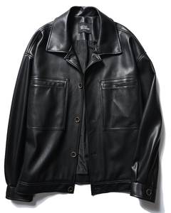 OEM Fashionable Custom Logo Goatskin Leather Bomber <b>Jacket</b> Customized 100% Cowhide High Quality 100% Genuine Leather <b>Jacket's</b> - Product Image 5