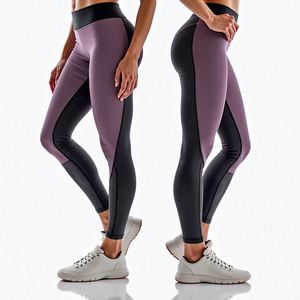 Dry Fit Leggings y diseño de compresión Pantalones de cintura alta para mujeres Entrenamiento Uso en el gimnasio Correr Señoras Fitness - Product Image 2
