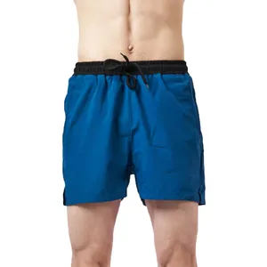 Shorts esportivos casuais de rua alta com logotipo personalizado, shorts de ginástica para homens 100% algodão, shorts elásticos de grandes dimensões, até o joelho