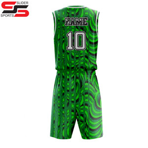Uniformes de basket-ball réversibles personnalisés pour votre propre équipe Ensemble de maillots de basket-ball 100% polyester à séchage rapide 2 pièces - Product Image 2