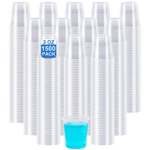 Gobelets en plastique transparent biodégradables sans BPA pour les fêtes, gobelets jetables pour les anniversaires, les mariages, le camping et les événements - Product Image 5