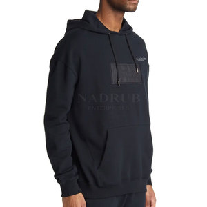 Sweats à capuche à épaules tombantes en coton design personnalisé Sweats à capuche à épaules tombantes de qualité supérieure de base - Product Image 3