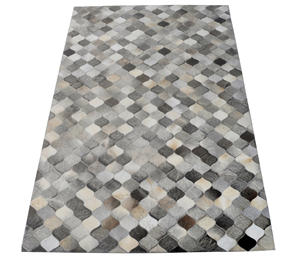 พรมหนังแท้คุณภาพพรีเมียมขายดีที่สุดปี 2026 พรมหนังขนยาวเย็บด้วยเครื่องจักร กันลื่น ขนสั้น ทันสมัย ขนาด 8x10 - Product Image 4