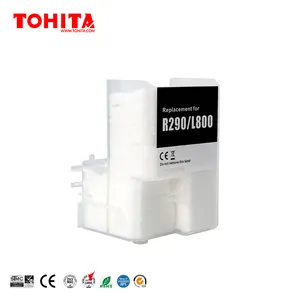 Tohita caixa de manutenção para impressora, r290 l800 l810 compatível com esponja de resíduos, para epson r290 r330 l800 l801 l805