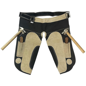Delantal herrador multifunción con 4 bolsillos Suministros para caballos para herraduras de caballos al aire libre Chaps y delantal de cuero - Product Image 3