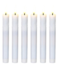 TOOWIN, velas cónicas sin llama LED de cera Real de 7,5 pulgadas con temporizador remoto, velas de luz parpadeante para boda, hogar, decoración de Navidad - Product Image 4