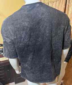 Drop Shoulder MENS T-SHIRTS / ACID WASH T-SHIRT 100% algodón personalizado por Sialkot Sports Pakistan camiseta de alta calidad - Product Image 4