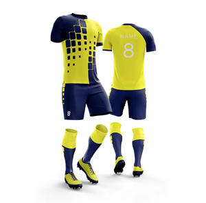 Precios al por mayor conjuntos de uniformes de alta calidad ropa deportiva personalizada de secado rápido Club entrenamiento de fútbol traje completo uniforme de fútbol unisex - Product Image 6