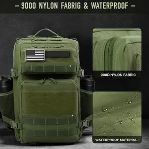 Sac à dos tactique de haute qualité avec logo personnalisé, impression, broderie, randonnée en plein air, camping, équipement de voyage, fournisseur d'usine OEM - Product Image 3