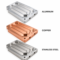 Plaque de refroidissement liquide usinée sur mesure par CNC avec options d'électroérosion à fil, en acier inoxydable, tolérance stricte (+/-0,005 mm) - Certifiée ISO 9001