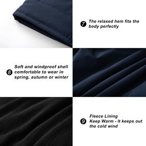 Nouveauté Gilet matelassé réversible décontracté respirant pour homme Gilet sans manches imperméable - Product Image 4