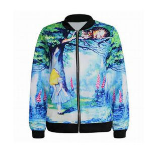 เสื้อแจ็กเก็ตบอมเบอร์ผ้าไนลอนระบายอากาศสำหรับผู้หญิงขนาดมาตรฐานดีไซน์ล่าสุดโลโก้ OEM - Product Image 4