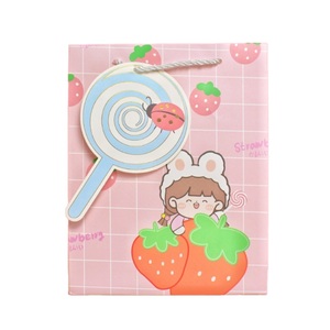 Bolsas de regalo de papel para bebés de frutas con sello autoadhesivo-Bolsas de regalo de diseño de frutas bonitas ecológicas para niños, cumpleaños y fiestas - Product Image 4