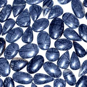 Pierre précieuse en vrac de quartz de jaspe naturel Picasso pour la fabrication de bijoux, composants de pendentif de taille personnalisée - Product Image 4