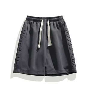 Pantalones Cortos Casuales para Hombre, Ligeros, 100% Algodón, con Patrón Sólido en Relieve, de Secado Rápido y Transpirables, para Gimnasio o Uso Diario - Product Image 3