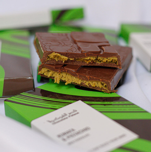 Chocolate Kataifi con Pistacho al por Mayor, Barra de Chocolate con Manteca de Cacao Vegetal OEM, Kunafa - Product Image 4