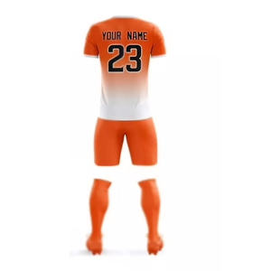 Conjunto de uniformes de fútbol para hombres adultos-100% poliéster Jersey de manga corta de secado rápido Nombres de equipos personalizables Tecnología de corte automatizado - Product Image 3
