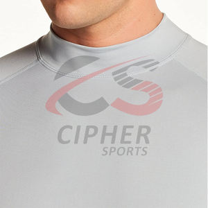 Diseñe su propio estilo Camisas de compresión para hombres Logotipo impreso Proteger el cuerpo Transpirable Camisas de compresión de talla grande para hombres - Product Image 2
