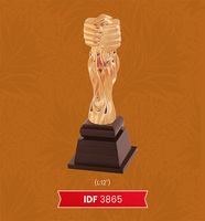 Trophée personnalisé 2024 pour récompenses de football, en métal et bois, écologique, haute qualité, imprimé en typographie, à bas prix pour salons professionnels