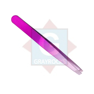 Pince à épiler d'extension de cosmétiques de marque privée pince à épiler à sourcils en acier inoxydable de marque privée - Product Image 1