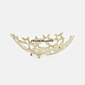 Fabricant de gros bol attaché à de grandes fleurs artisanales avec finition dorée utilisé pour la décoration d'ustensiles de cuisine de table - Product Image 5