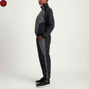 Conjunto de chándal cortavientos con capucha estampado para hombre, corte holgado, cremallera completa, ropa deportiva, pantalones jogger, otoño, venta al por mayor, nailon y algodón - Product Image 4