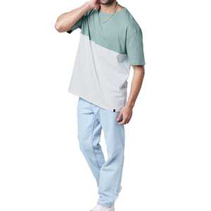 Camiseta Oversize Lisa Ligera de Moda Casual para Hombre, Hecha en Pakistán, de Alta Calidad, con Hombros Caídos - Product Image 6