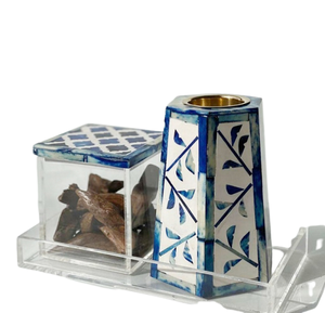 Acrylic <b>Bakhoor</b> <b>Burner</b> Tray Sets <b>Electric</b> Scented Incense <b>Burner</b> with Wood Material Traditional Arabian Design Ramadan Gift - Product Image 4