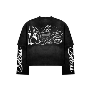 Sudadera con Cuello Redondo de Talla Grande con Logotipo Personalizado, Unisex, 100% Algodón, 320 g/m², Sudadera Lisa, Ecológica, Transpirable, Impresión OEM ODM - Product Image 3