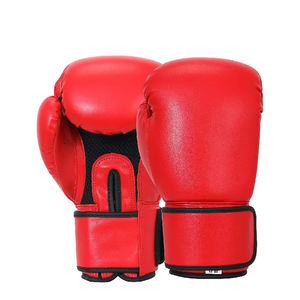 Guantes de Boxeo con Acolchado de Espuma Extra, Cierre de Velcro, Absorción de Humedad y Comodidad, Guantes de Boxeo de Cuero para Entrenamiento de Combate - Product Image 1