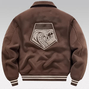 Veste universitaire légère avec logo personnalisé, broderie personnalisée, style collège, fabricant fournisseur d'usine OEM - Product Image 2