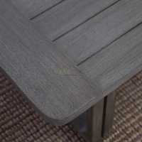 Mesa de Comedor de Madera de Teca Sólida para Hotel o Uso en Interiores, Estilo Minimalista, Muebles Duraderos para Comedor