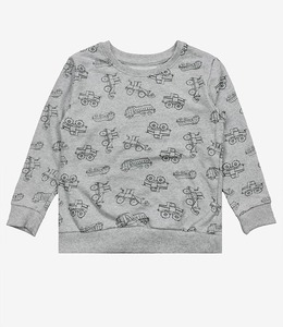 Ropa suave para niños, camiseta de manga larga para niño, cuello redondo, puño en contraste, camisas informales para niño - Product Image 3