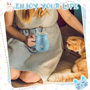 <span class=keywords><strong>Taza</strong></span> de café de cerámica con tapa de gato bonita, cuchara de Pata de Gato, regalo de cumpleaños para el Día de la <span class=keywords><strong>madre</strong></span> para Amiga, <span class=keywords><strong>hija</strong></span>, <span class=keywords><strong>madre</strong></span>, esposa, regalo para mujer - Product Image 6