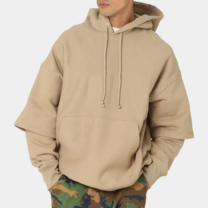 Meilleur design personnalisé, vente chaude, sweat à capuche pour homme, vente en gros, design personnalisé, pull uni, couleur unie, 100% coton, écologique - Product Image 1