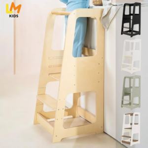 Taburete Montessori de madera <span class=keywords><strong>para</strong></span> bebés y niños pequeños, torre de aprendizaje, ayudante de cocina <span class=keywords><strong>para</strong></span> niños - Product Image 1