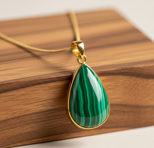 Top Grade Dainty 925 Chaîne En Argent Sterling Bohème Naturel Malachite Forme Ronde Pendentif Guérison Cristal Cadeau De Mode - Product Image 6