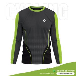 เสื้อขี่จักรยานแขนเต็มแบบกำหนดเองกันลมและออกแบบโลโก้ได้ตามต้องการ - Product Image 2