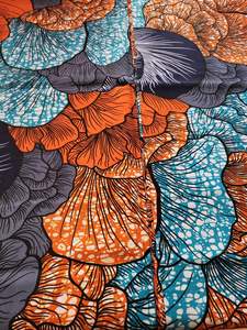 Tela de algodón con estampado de cera de 45 anchos Premium, patrones africanos coloridos para confección y confección de camisas a un precio asequible - Product Image 6