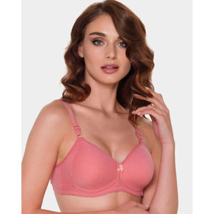 Soutien-gorge minimisateur sans armatures en coton rembourré 430 pour femme, coupe confortable, respirant 3D, fermeture à crochets, maintien tissé - Product Image 2