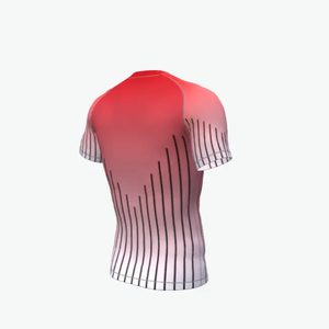 OEM Logo personnalisé Chemise de sport à manches courtes Compression 220gsm Polyester Sublimation imprimé Rash Guard pour hommes - Product Image 5