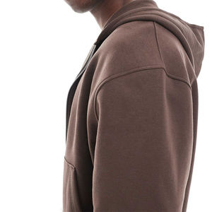 Nouveauté : sweat-shirt léger pour homme, 100% coton, respirant et à séchage rapide pour l'hiver, impression de logo disponible, fermeture éclair intégrale, vêtement d'extérieur - Product Image 3