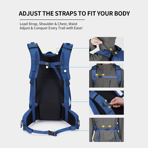 Sac à dos tactique à logo personnalisé pour la randonnée, les voyages et les aventures en plein air avec rangement spacieux et tissu imperméable durable - Product Image 4