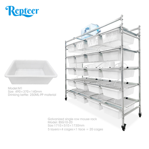 Casas Portátiles para Mascotas Repteer, Jaula Plegable de Alambre con Diseño Sólido para Perros y Gatos, con Puerta con Cierre, Bandeja de Plástico y Botón de Presión - Product Image 2