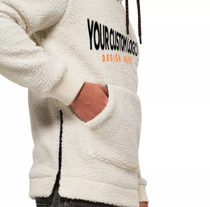 Sweats à capuche Sherpa bon marché pour hommes veste chaude doublée de polaire douce vêtements décontractés confortables à la mode vêtements d'hiver en vente en gros à vendre - Product Image 5